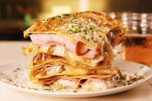 Chicken Cordon Bleu Quesadillas