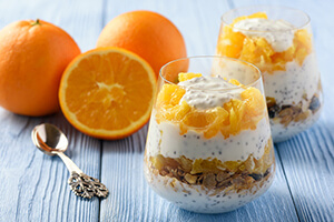 Creamsicle chia parfait