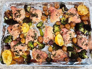 Sheet Pan Lemon Chicken